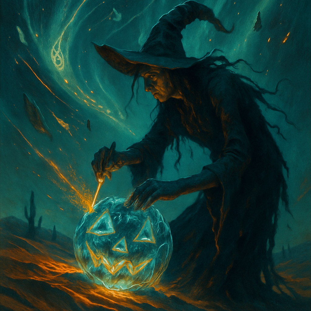 Lantern Witch Of The Comet Dunes diamond painting