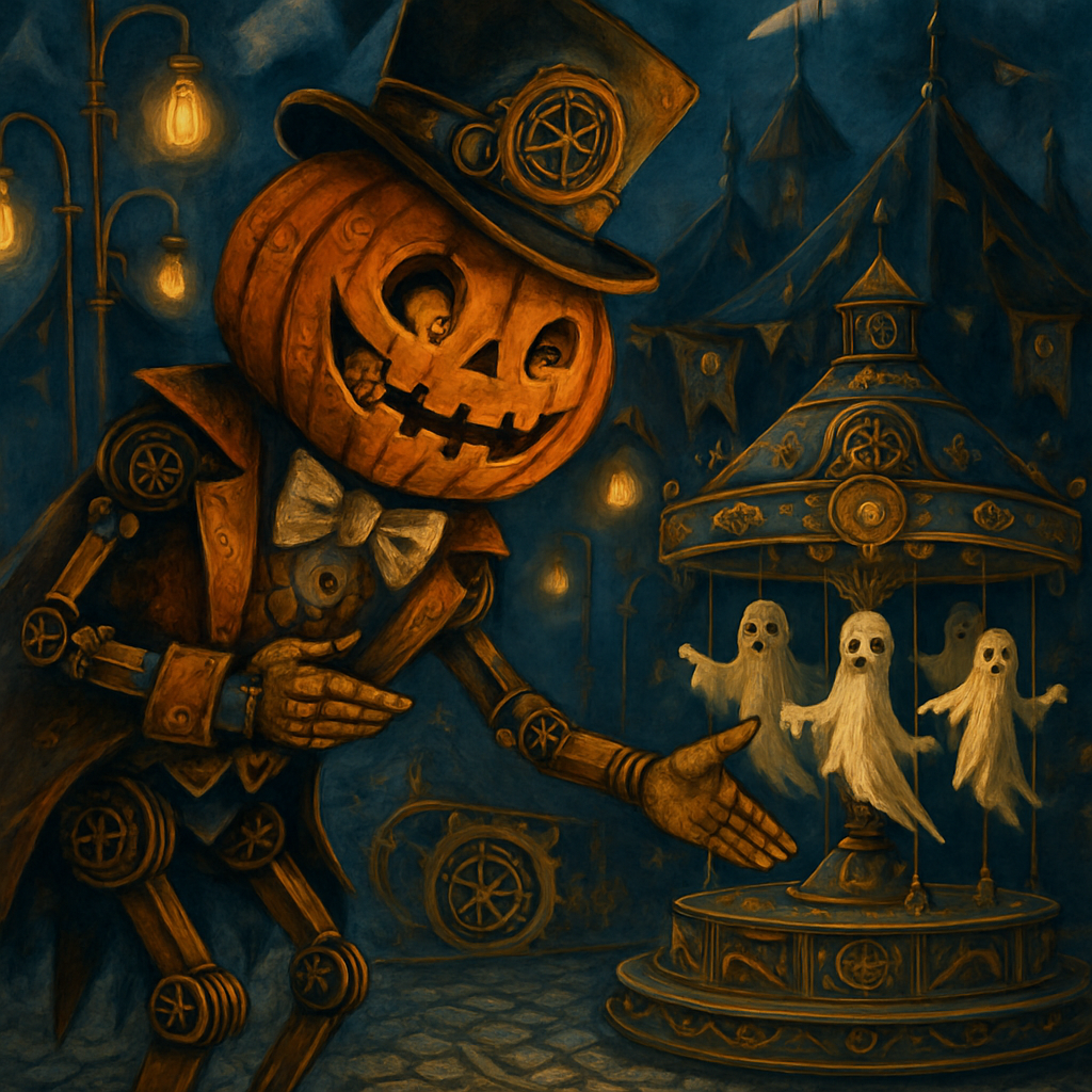 Clockwork Pumpkin Carnival diamonded painting kits