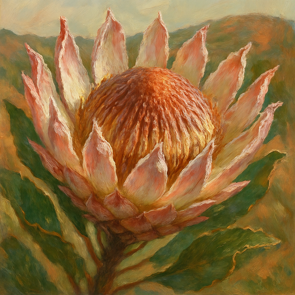 King Protea Protea Cynaroides DIY paint by diamonds