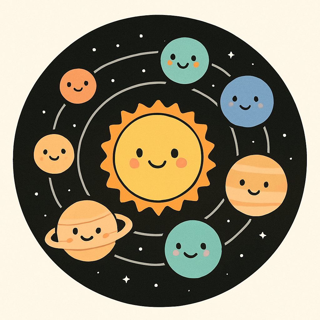 Friendly Solar System Parade Paint by diamonds kits