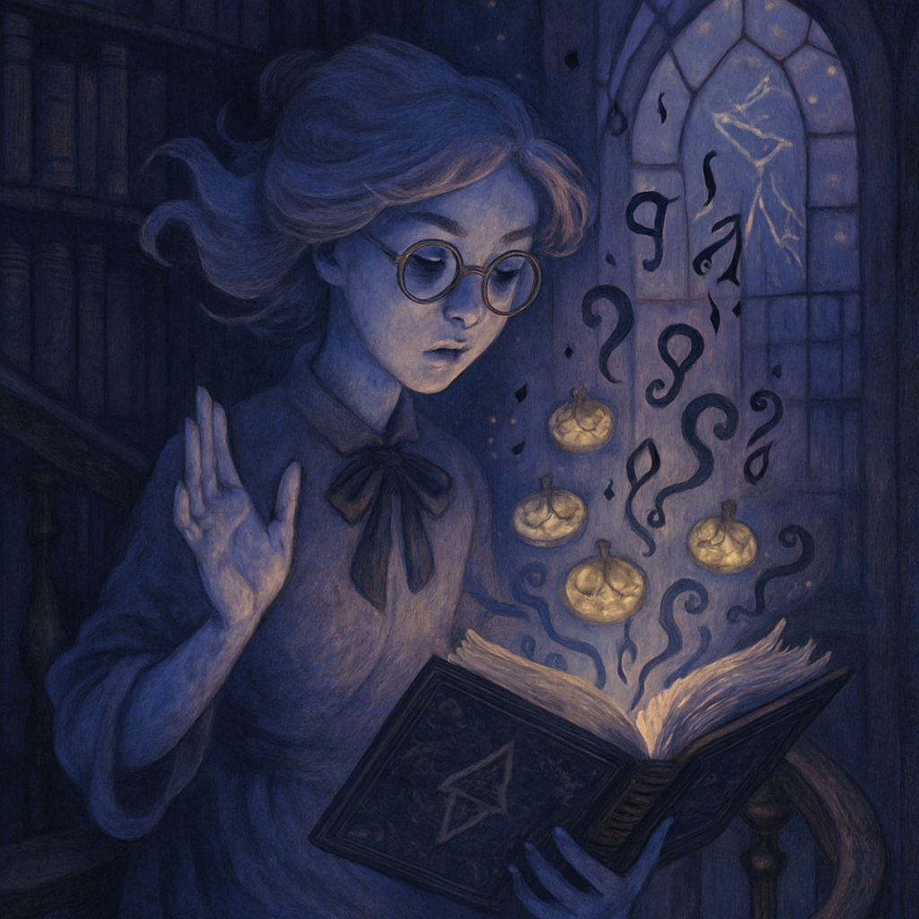 Midnight Library Of Whispering Shadows paint by color