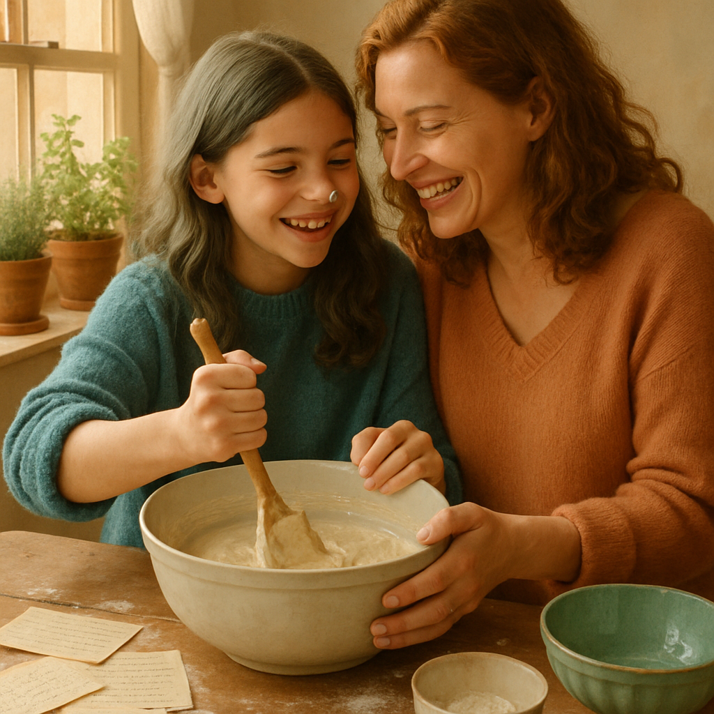 Recipe Of Remembrance In A Sunlit Kitchen diamond painting