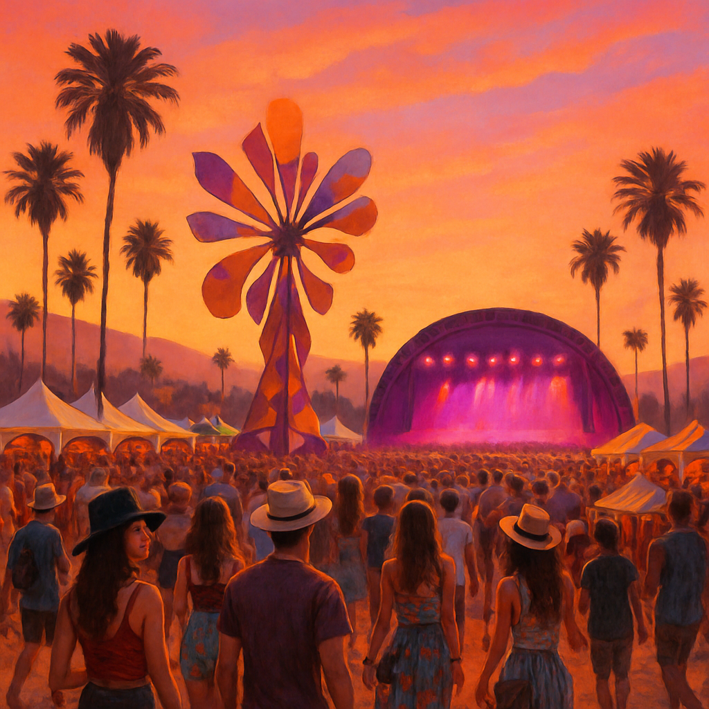 Coachella Valley Music And Arts Festival DIY paint by diamonds