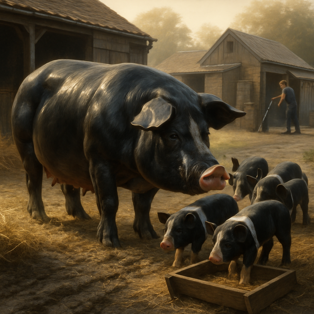 Berkshire Pig England paint by diamond