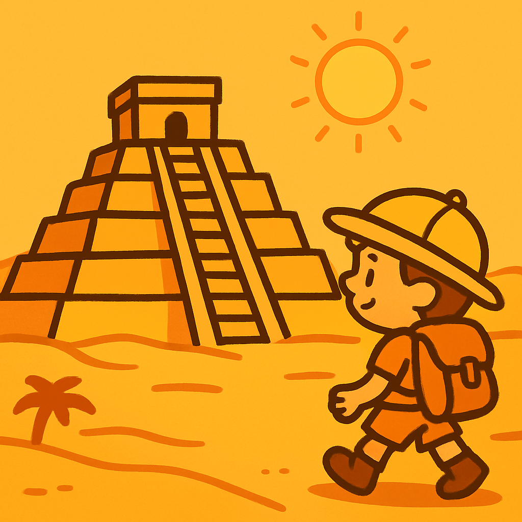 Pyramid Adventure Explorer paint by diamonds