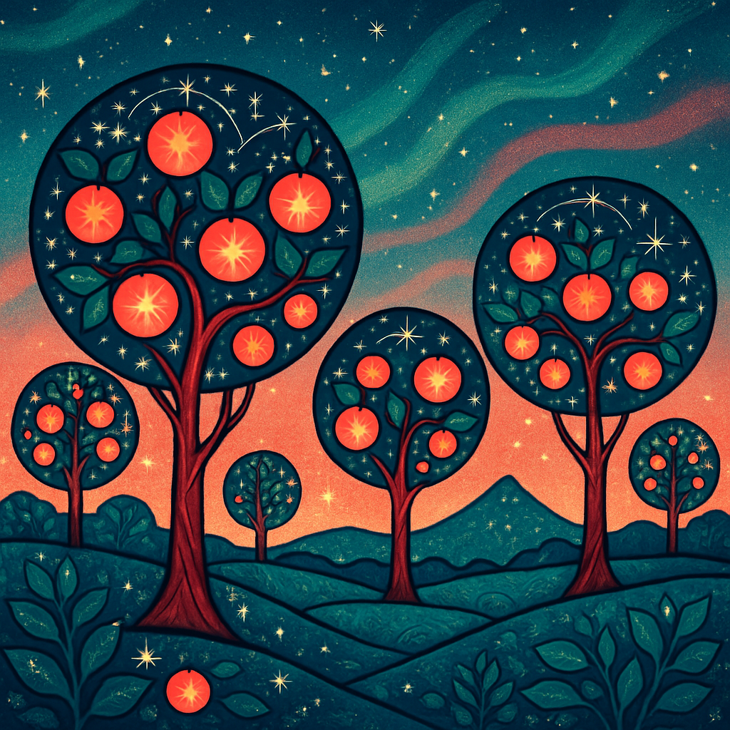 Starlit Orchard Mosaic diamonded painting kits