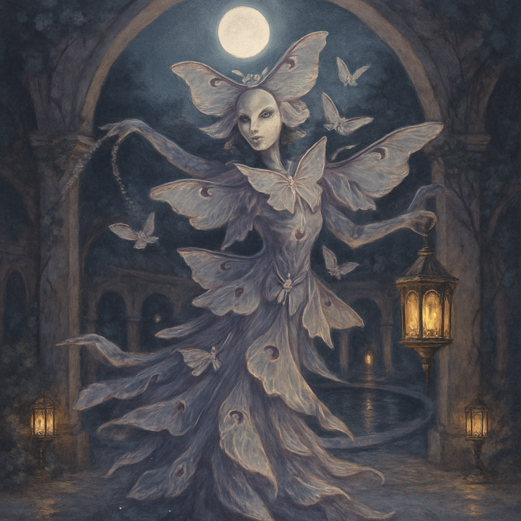 Masquerade Of The Moon Moths paint by color