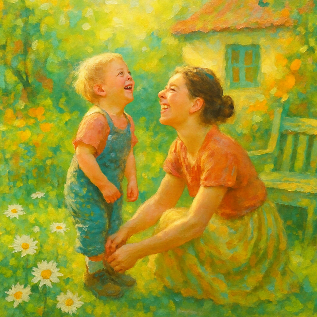 Garden Of Shared Giggles paint by color