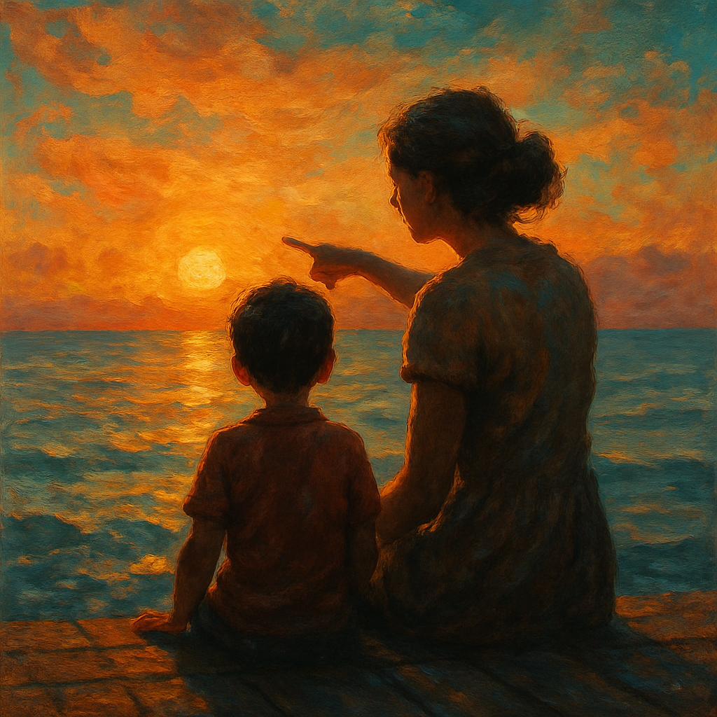 Sunset Lessons On The Pier DIY paint by diamonds