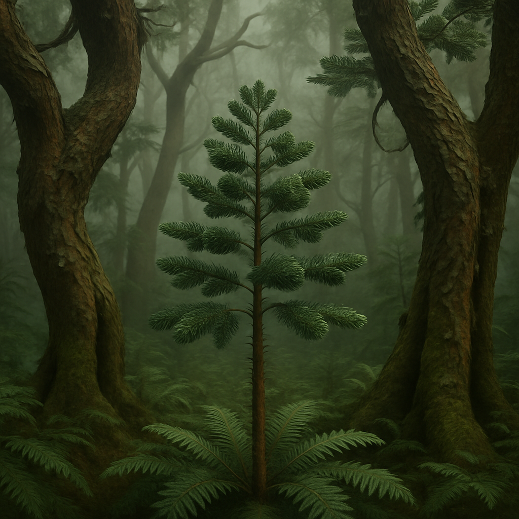 Wollemi Pine Wollemia Nobilis paint by diamond