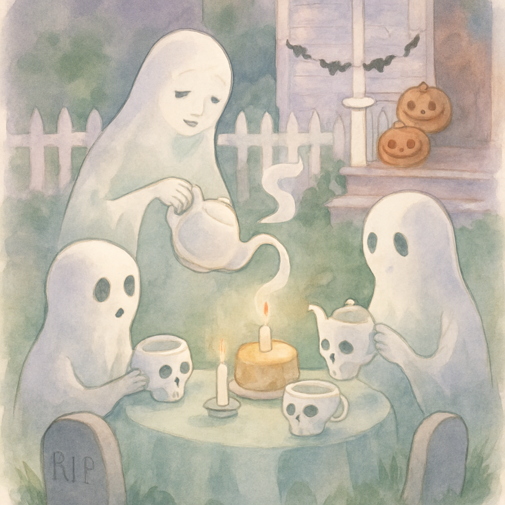 Suburban Graveyard Tea Party paint by color