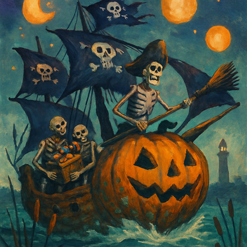 Pumpkin Ship Wreckers painting diamond kit