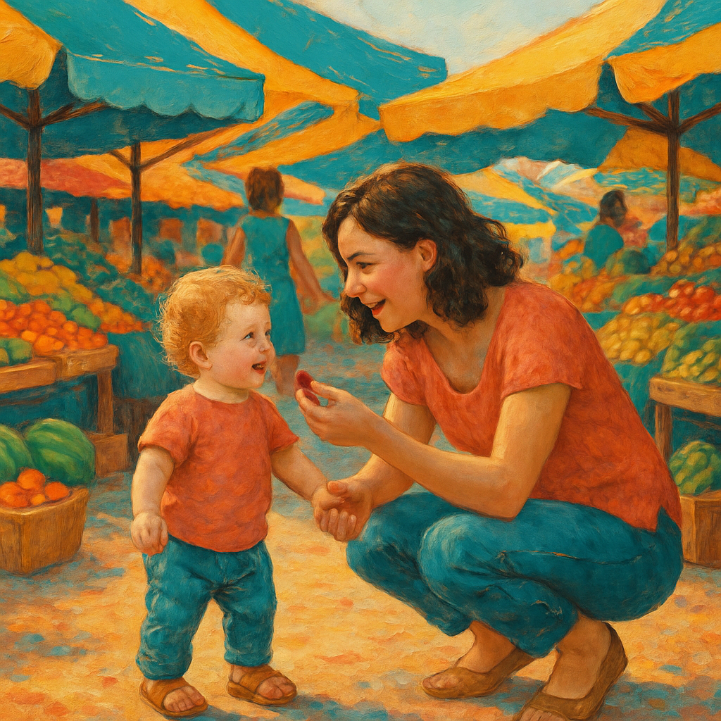 Market Day Melody Of Little Steps paint by color