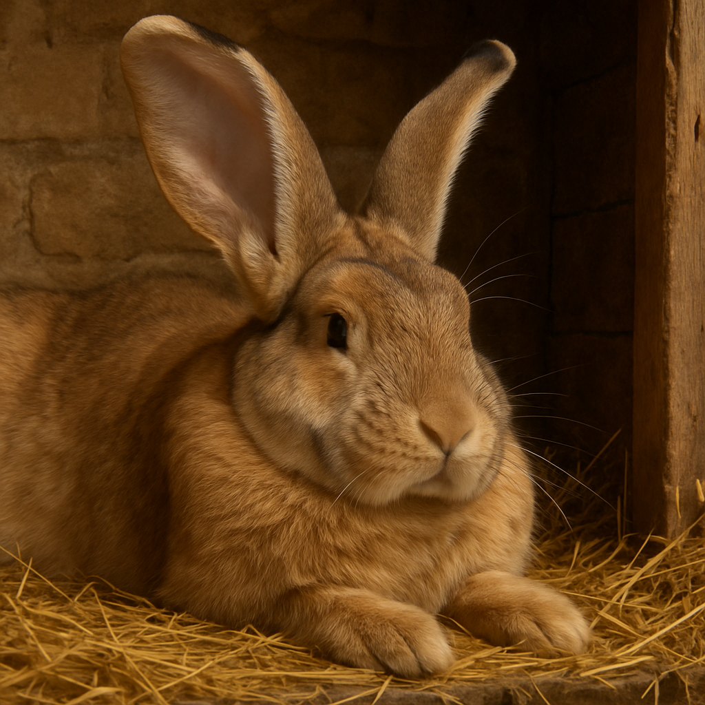 Flemish Giant Rabbit - Belgium Painting by diamonds kit