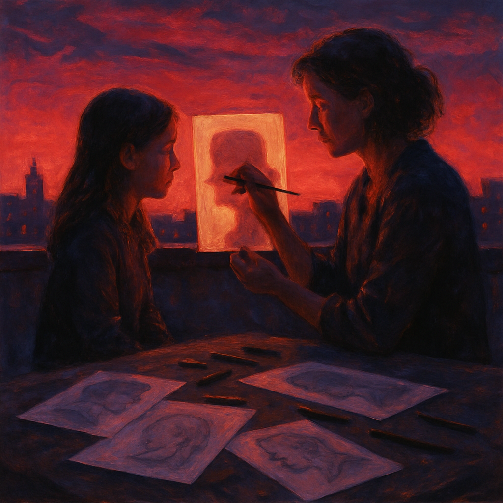 Twilight Portrait Of Generations Painting by diamonds kit