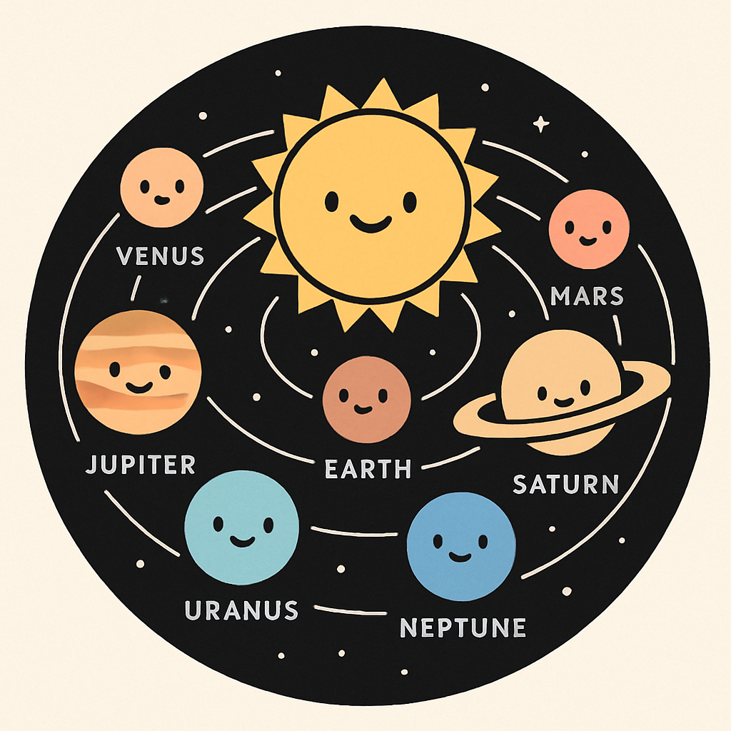 Solar System Friends Paint by diamonds art