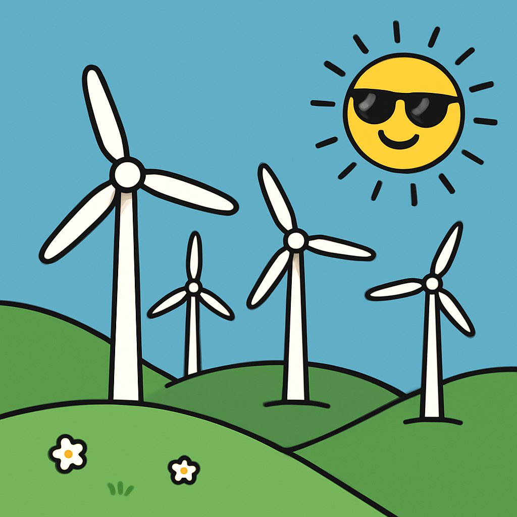 Wind Farm Day DIY paint by diamonds