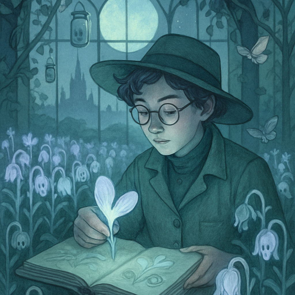 Midnight Herbarium Of Phantom Flora diamond painting