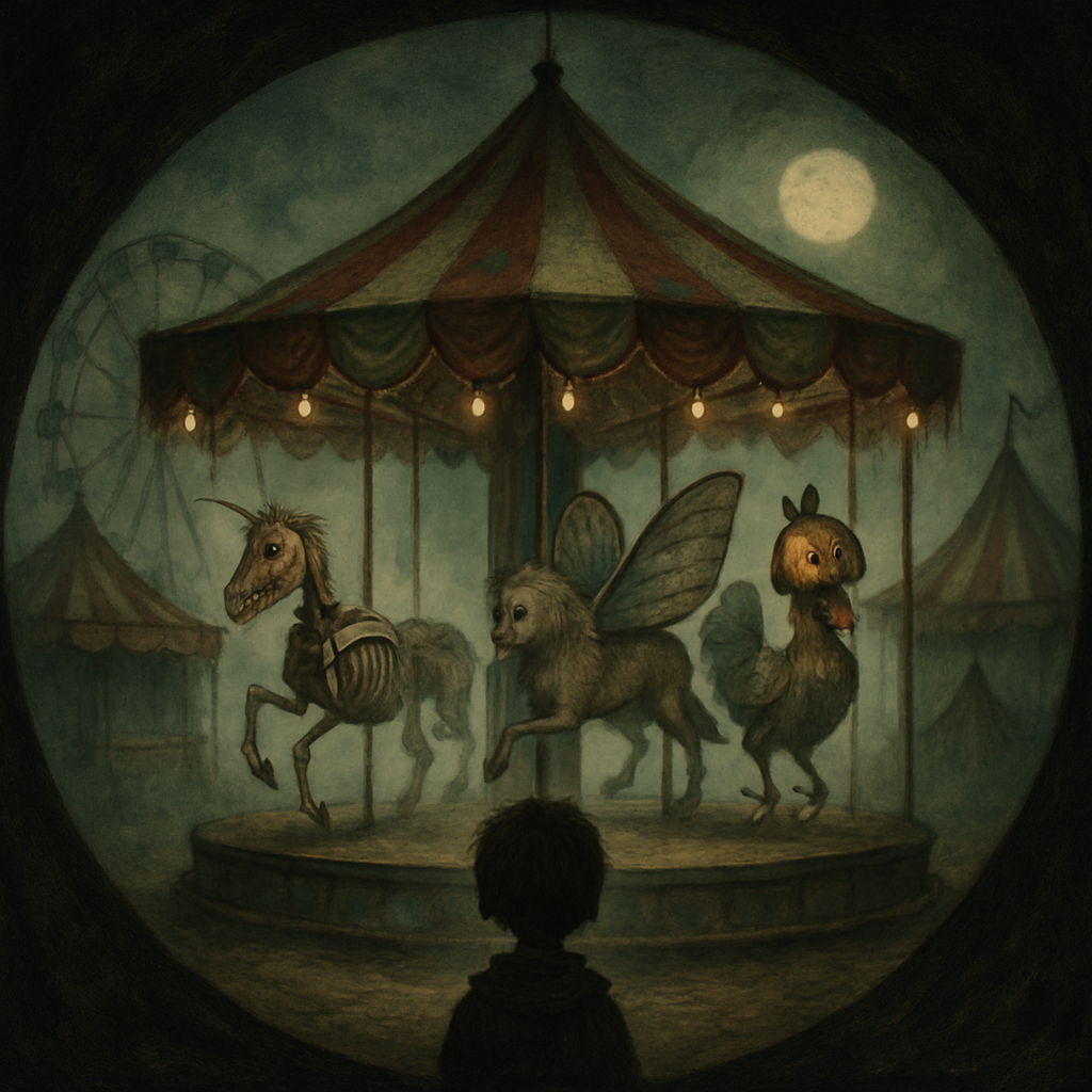 Phantom Carnival Carousel painting diamond kit