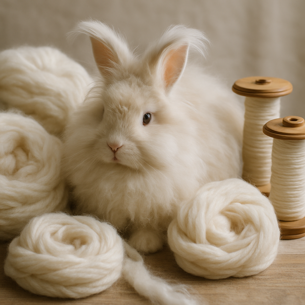Angora Rabbit Painting by diamonds kit