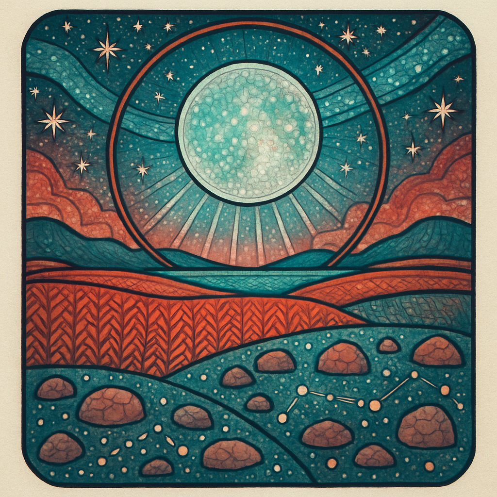 Lunar Field Mosaic painting diamond kit