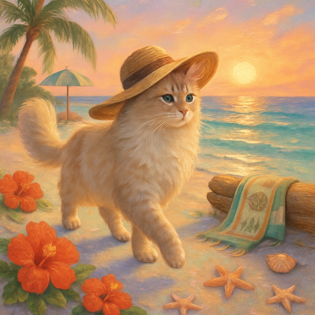 Sun Hat Stroll Paint by diamonds art