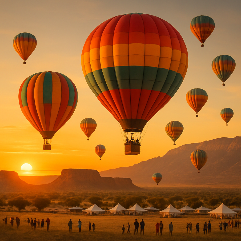 Albuquerque Balloon Fiesta paint by color