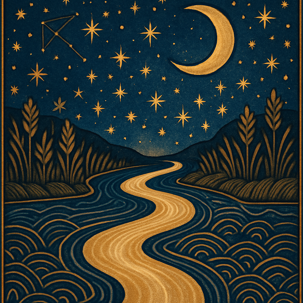 Midnight River Song Painting by diamonds kit