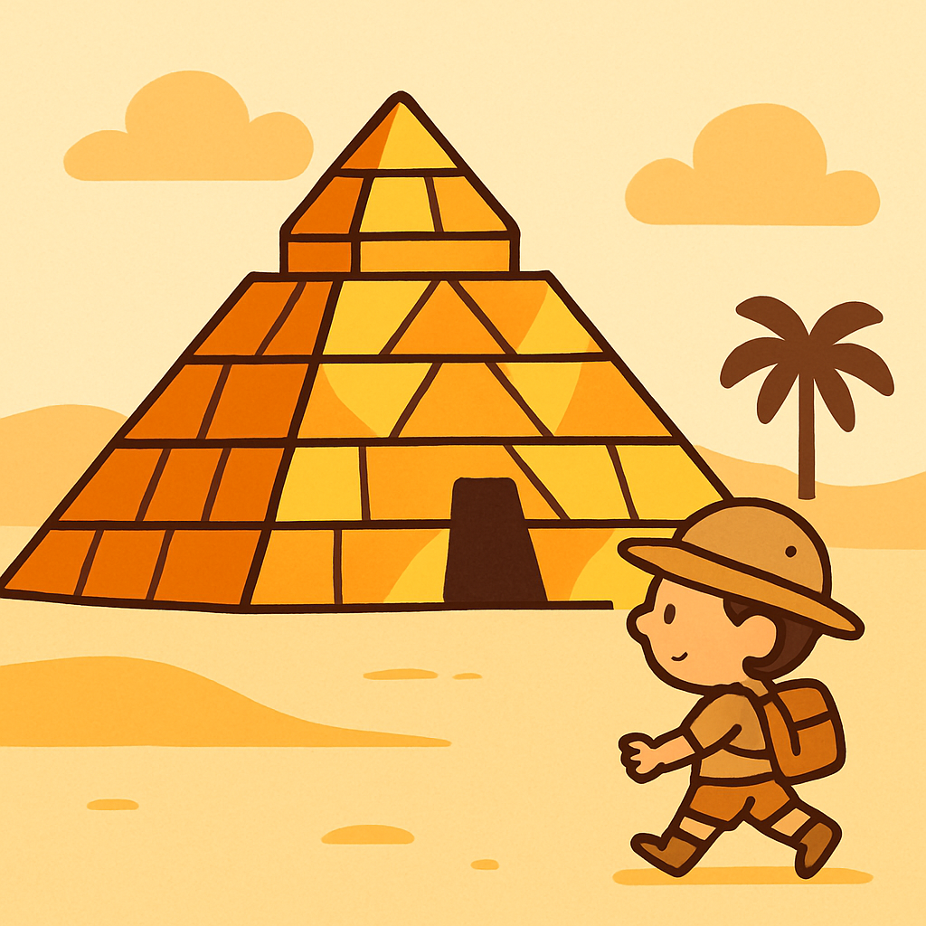 Pyramid Explorer Painting by diamonds kit