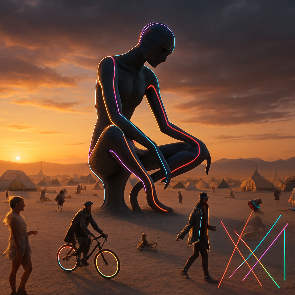 Burning Man Paint by diamonds kits