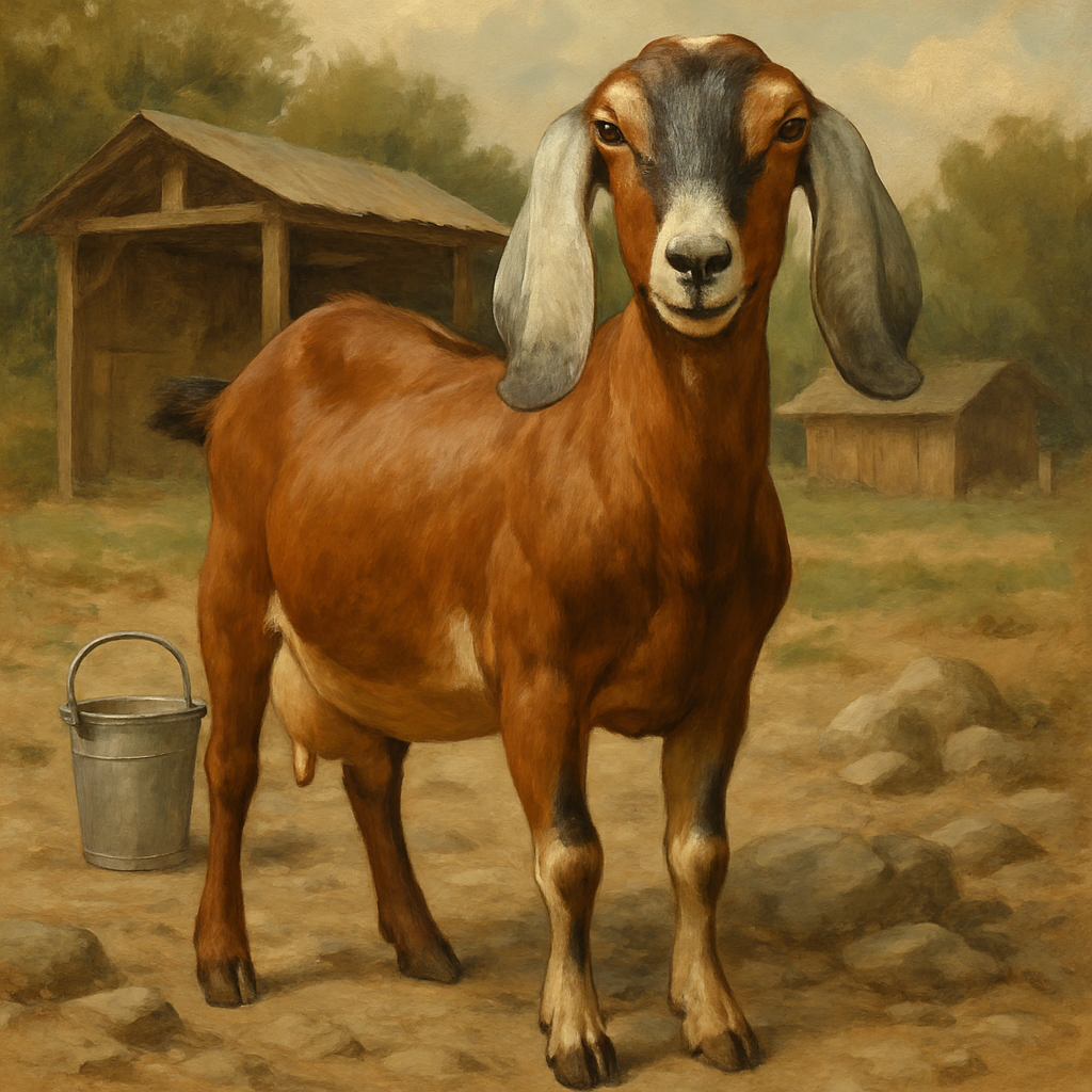 Nubian Goat paint by color