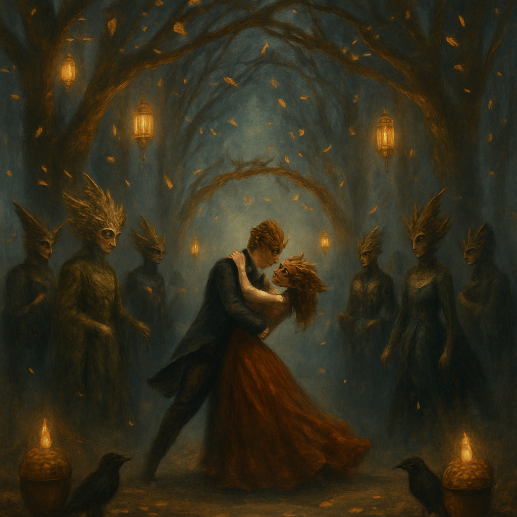 Masquerade Of The Fallen Leaves paint by diamonds