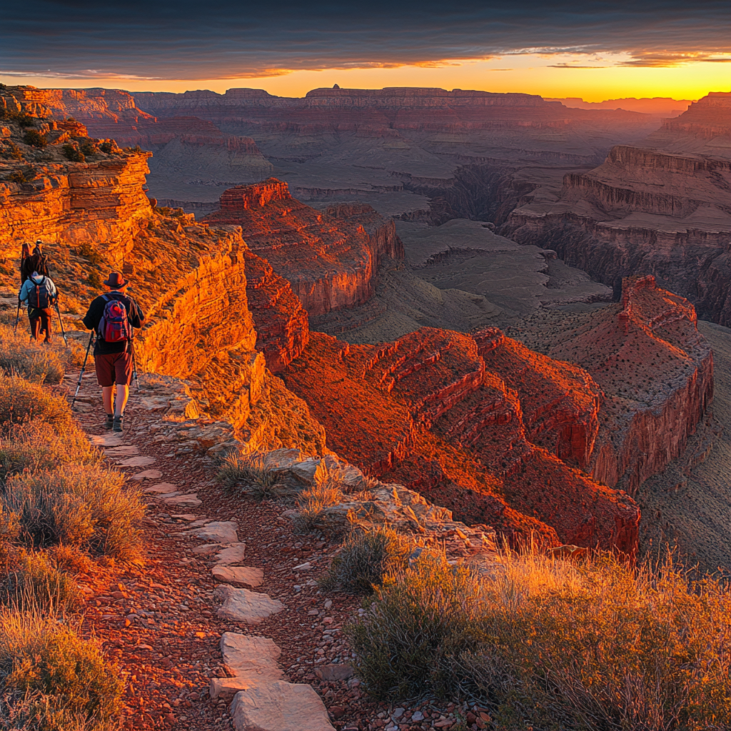 Grand Canyon Sundown Panorama paint by diamond