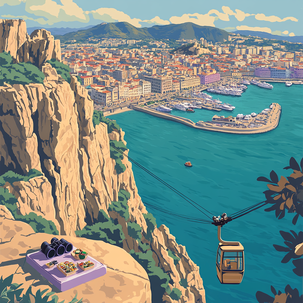 Table Mountain City Overlook DIY paint by diamonds