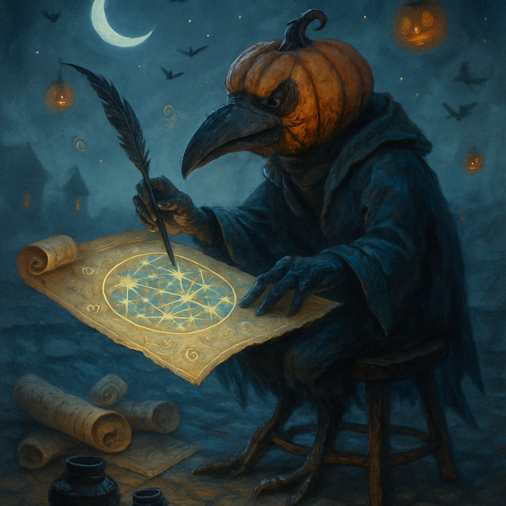 Moonlit Pumpkin Cartographer paint by diamonds