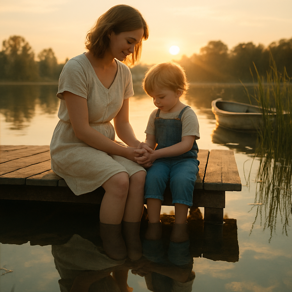 Sunlit Devotion By The Lake paint by diamonds