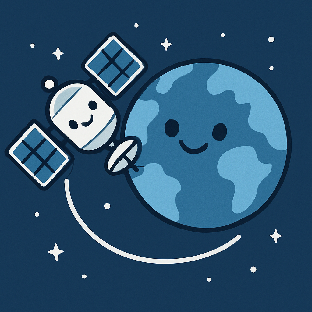 Smiling Satellite And Earth Paint by diamonds kits