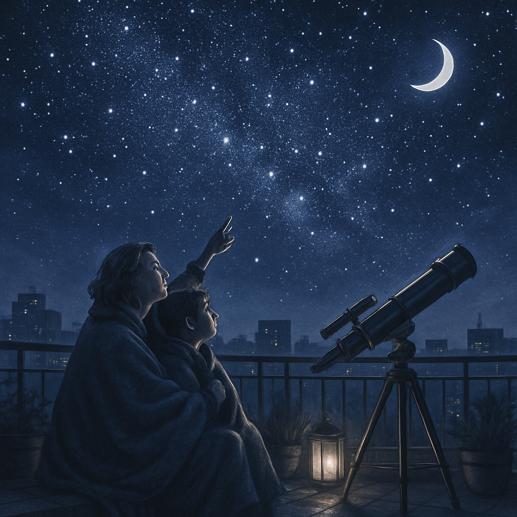 Moonlit Guidance Under Starlight Painting by diamonds kit