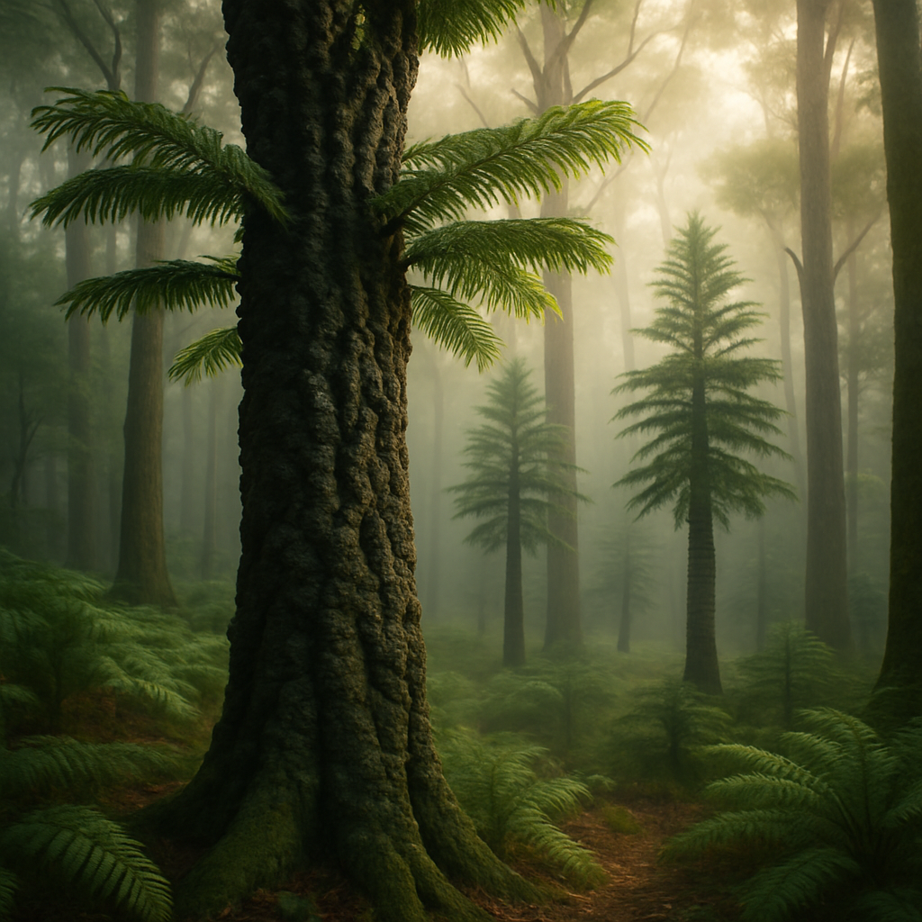 Wollemi Pine Wollemia Nobilis paint by diamonds