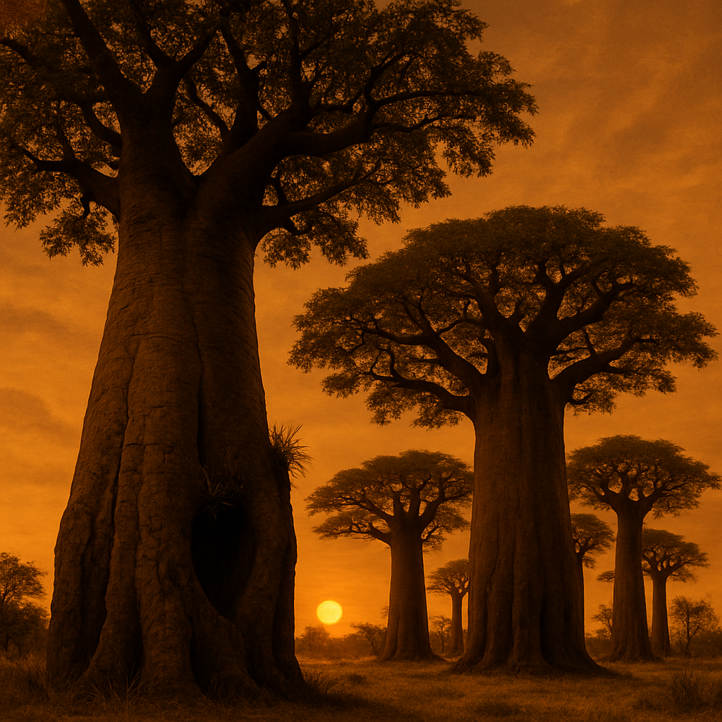 Baobab Adansonia Digitata painting diamond kit