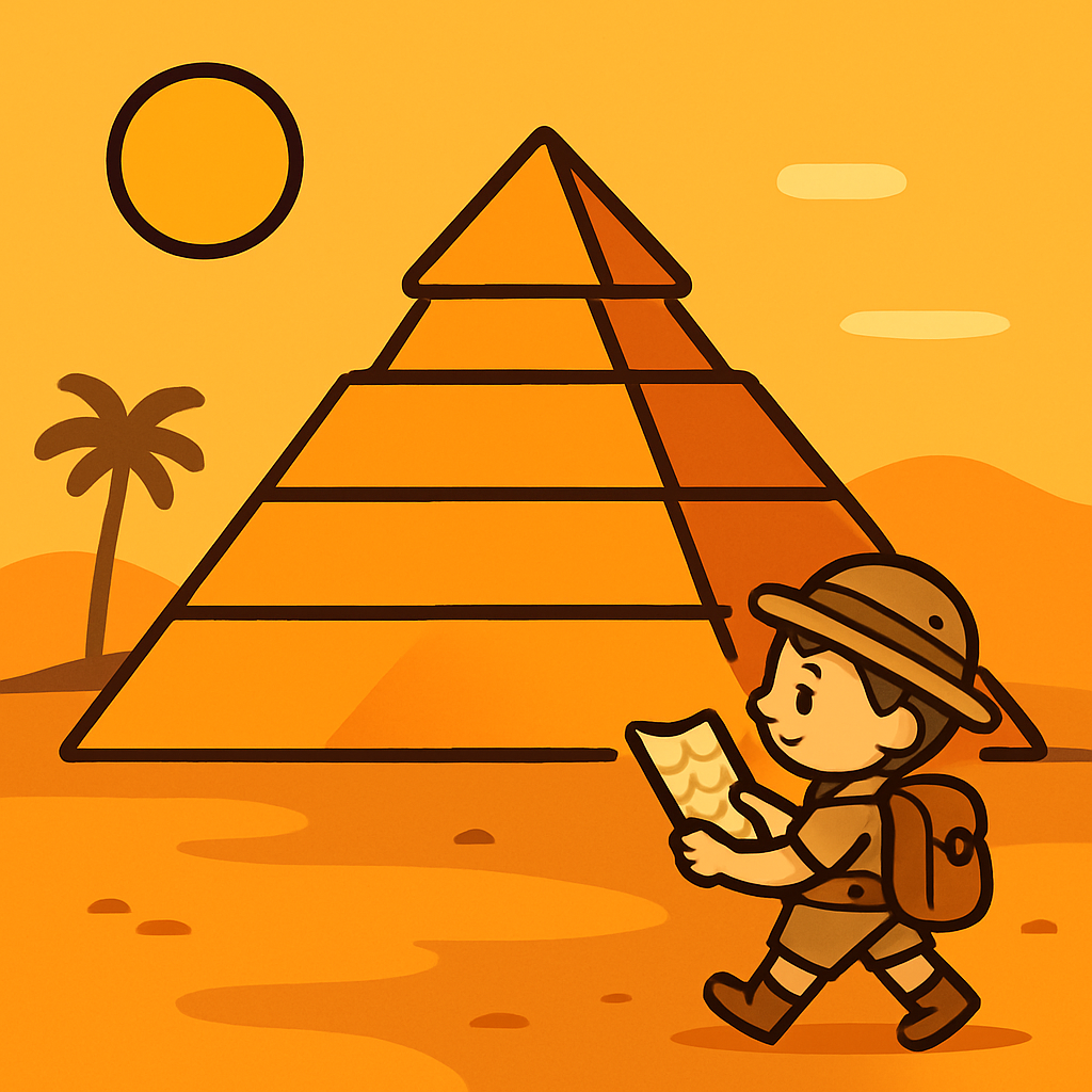 Pyramid Explorer Adventure paint by diamonds