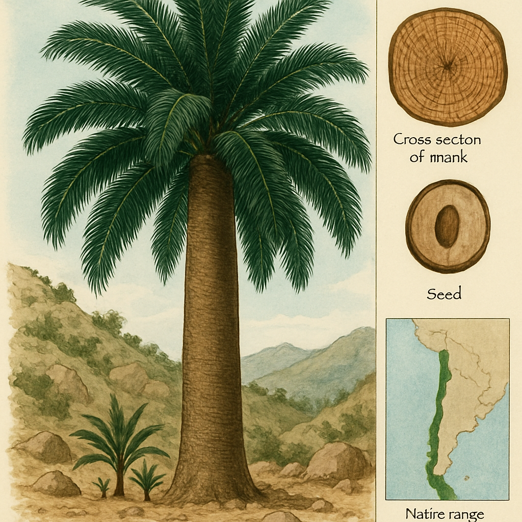 Chilean Wine Palm Jubaea Chilensis painting diamond kit