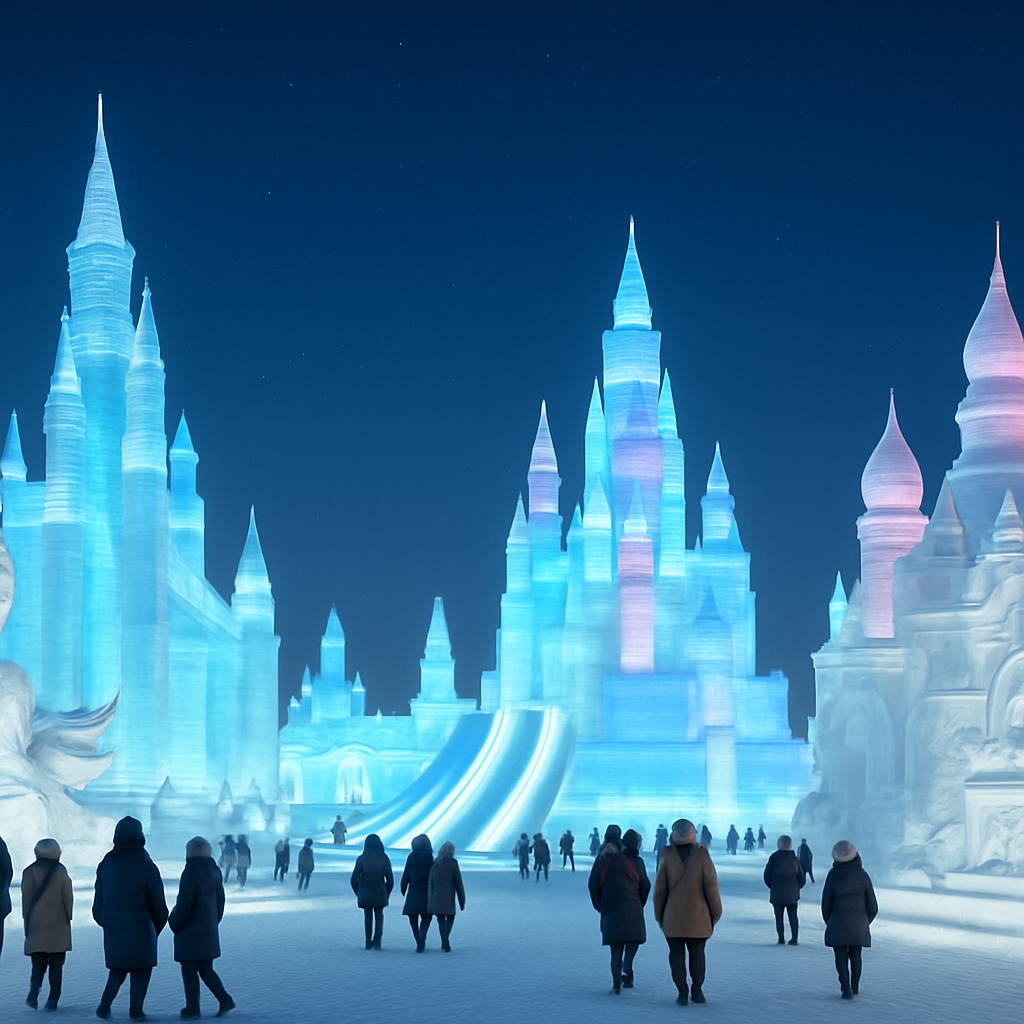 Harbin International Ice And Snow Sculpture Festival - Harbin paint by diamonds
