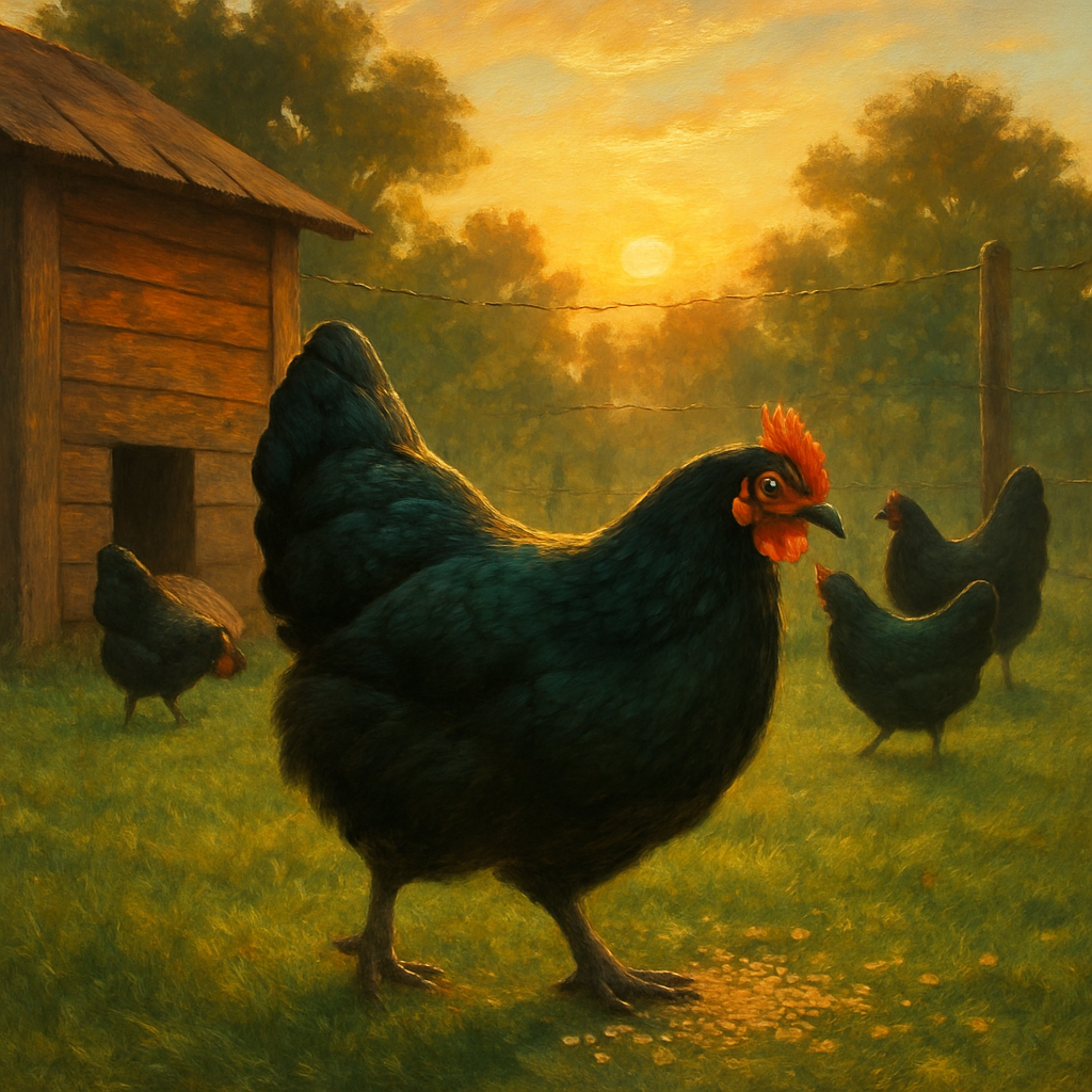 Australorp Chicken - Australia paint by diamonds