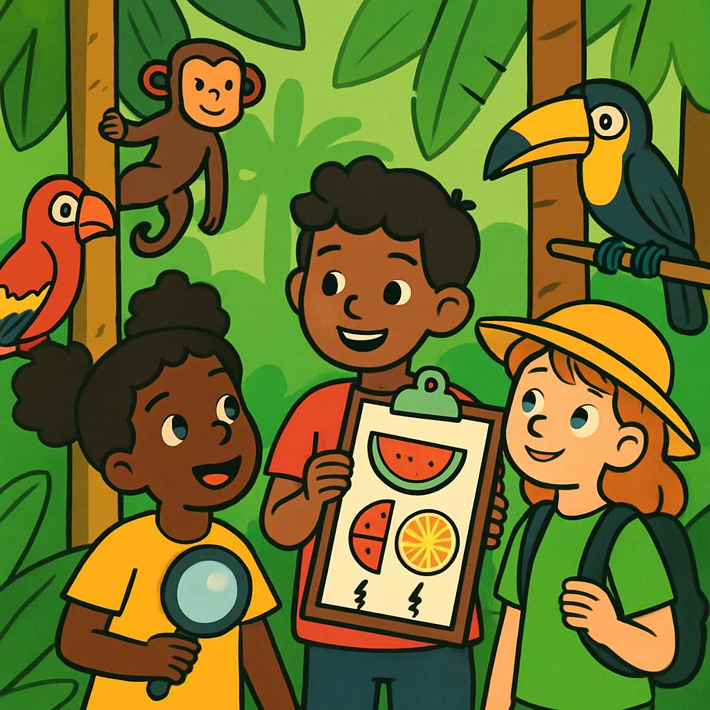 Rainforest Fraction Expedition paint by diamond