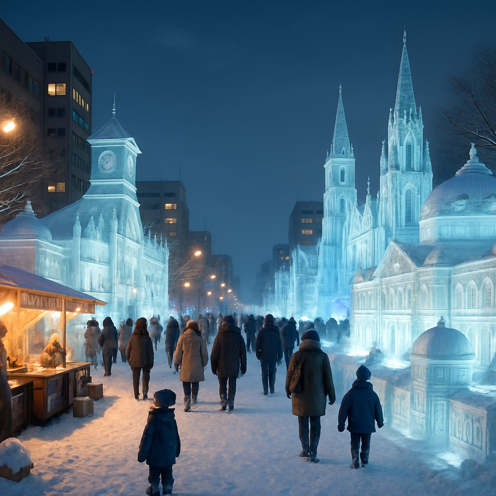Sapporo Snow Festival - Sapporo Paint by diamonds art