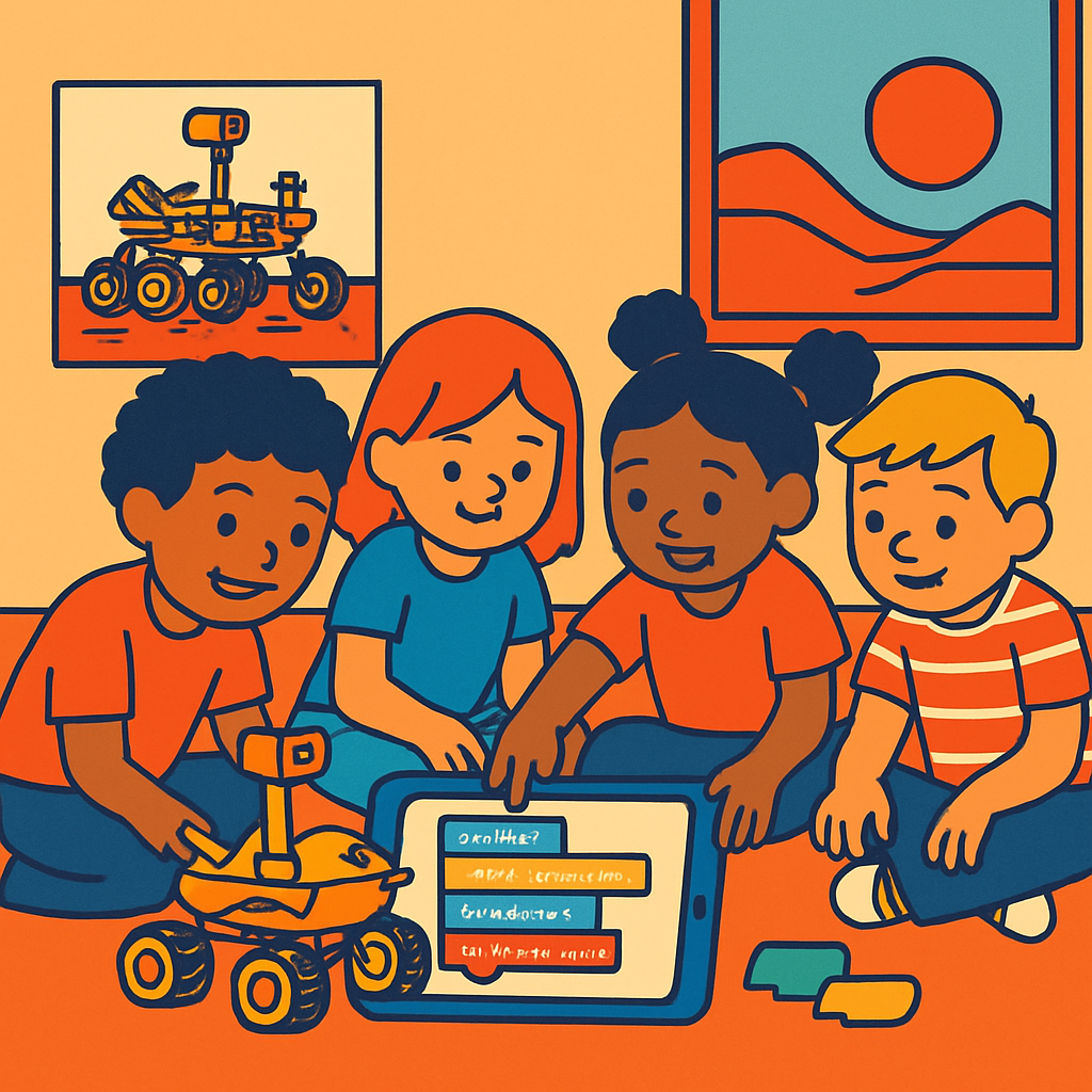 Mars Rover Coding Club Paint by diamonds art