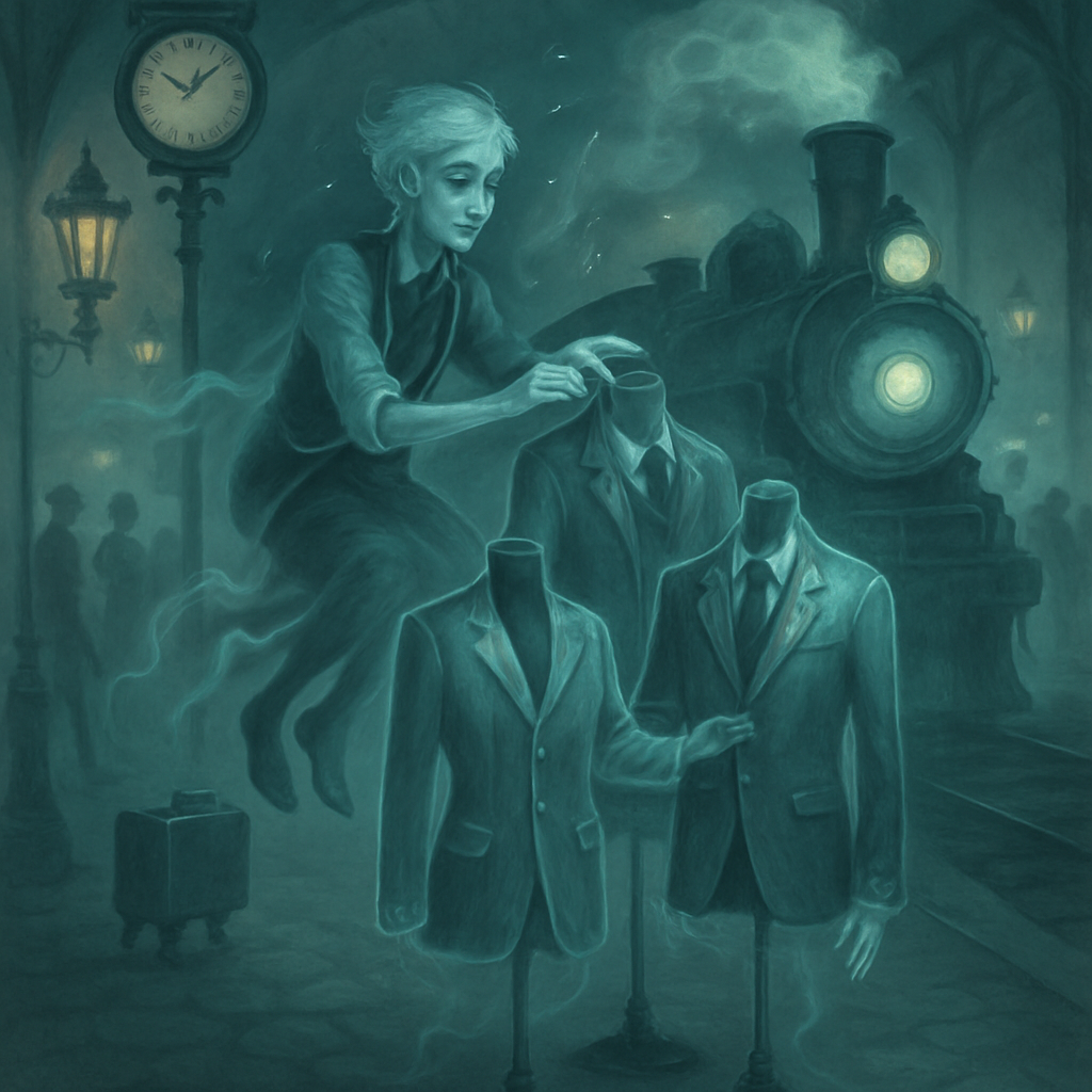 Ghost Train Tailor At The Haunted Station Painting by diamonds kit