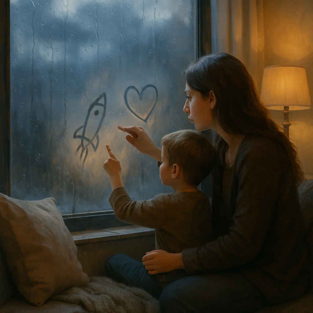 Rainy Window Sketches Of Future Dreams paint by diamonds