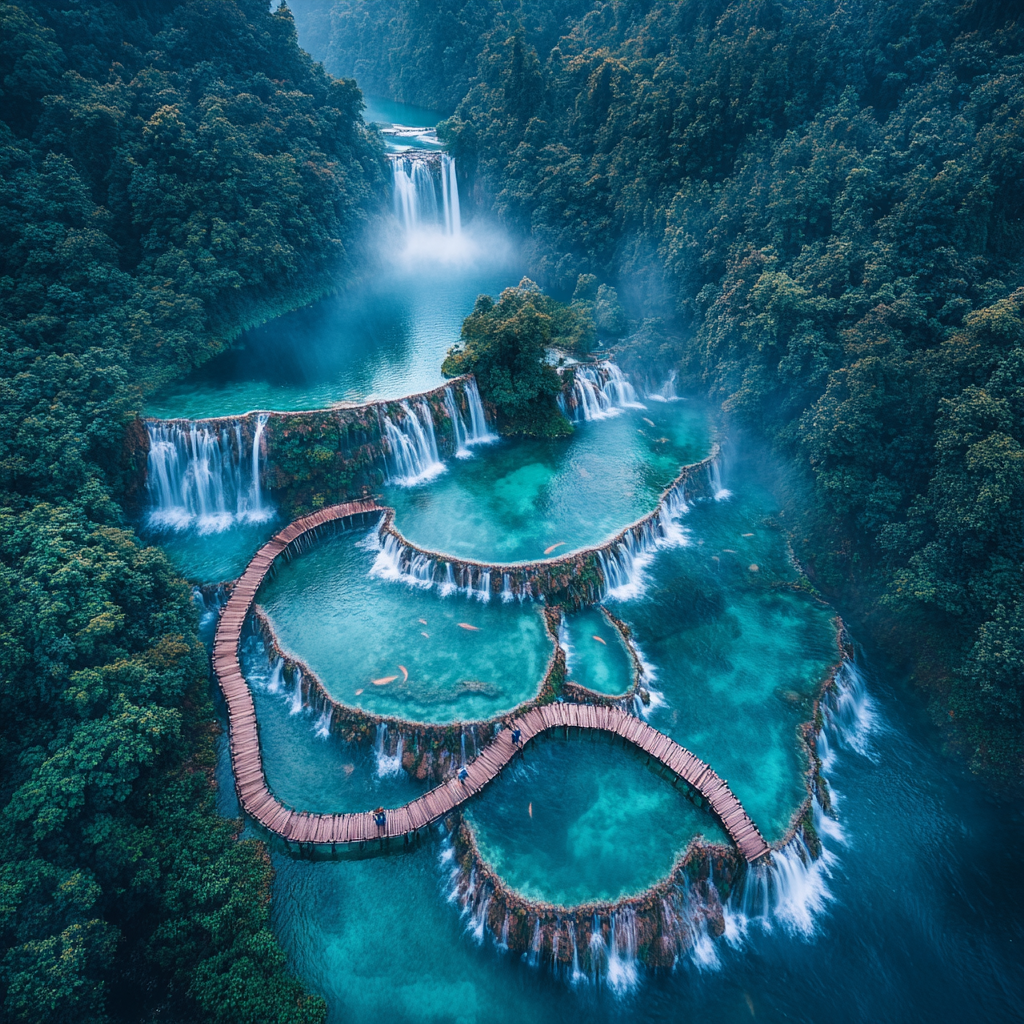 Plitvice Lakes National Park Croatia Painting by diamonds kit